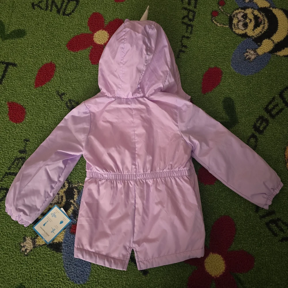 Carter's Purple Unicorn Raincoat for Kids
